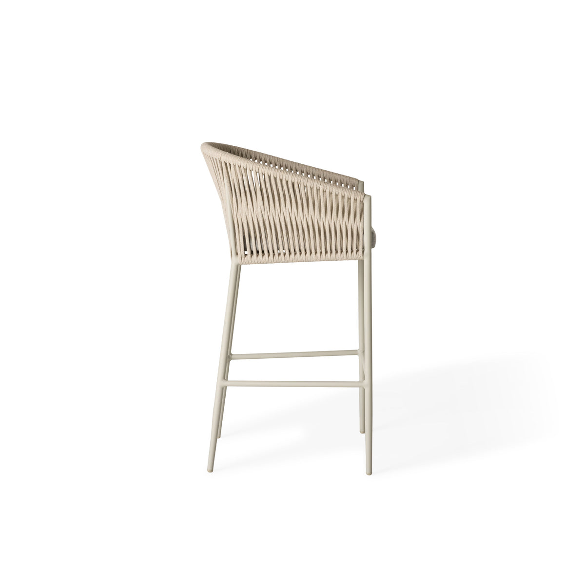 Olema Bar Chair in Dune Aluminum