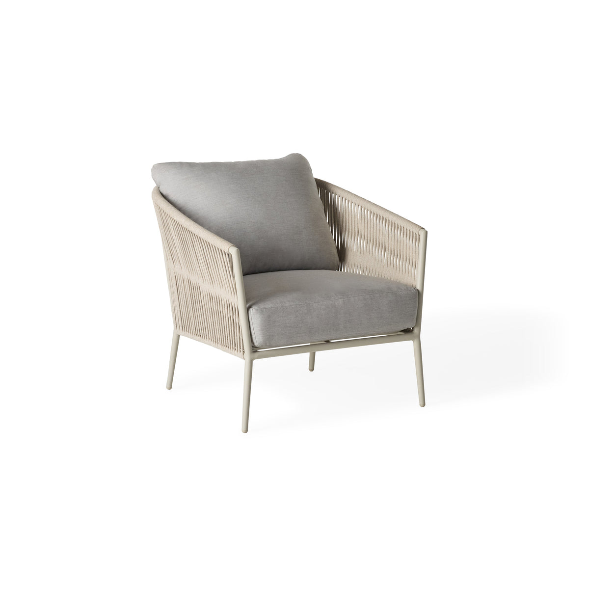 Olema Lounge Chair in Dune Aluminum