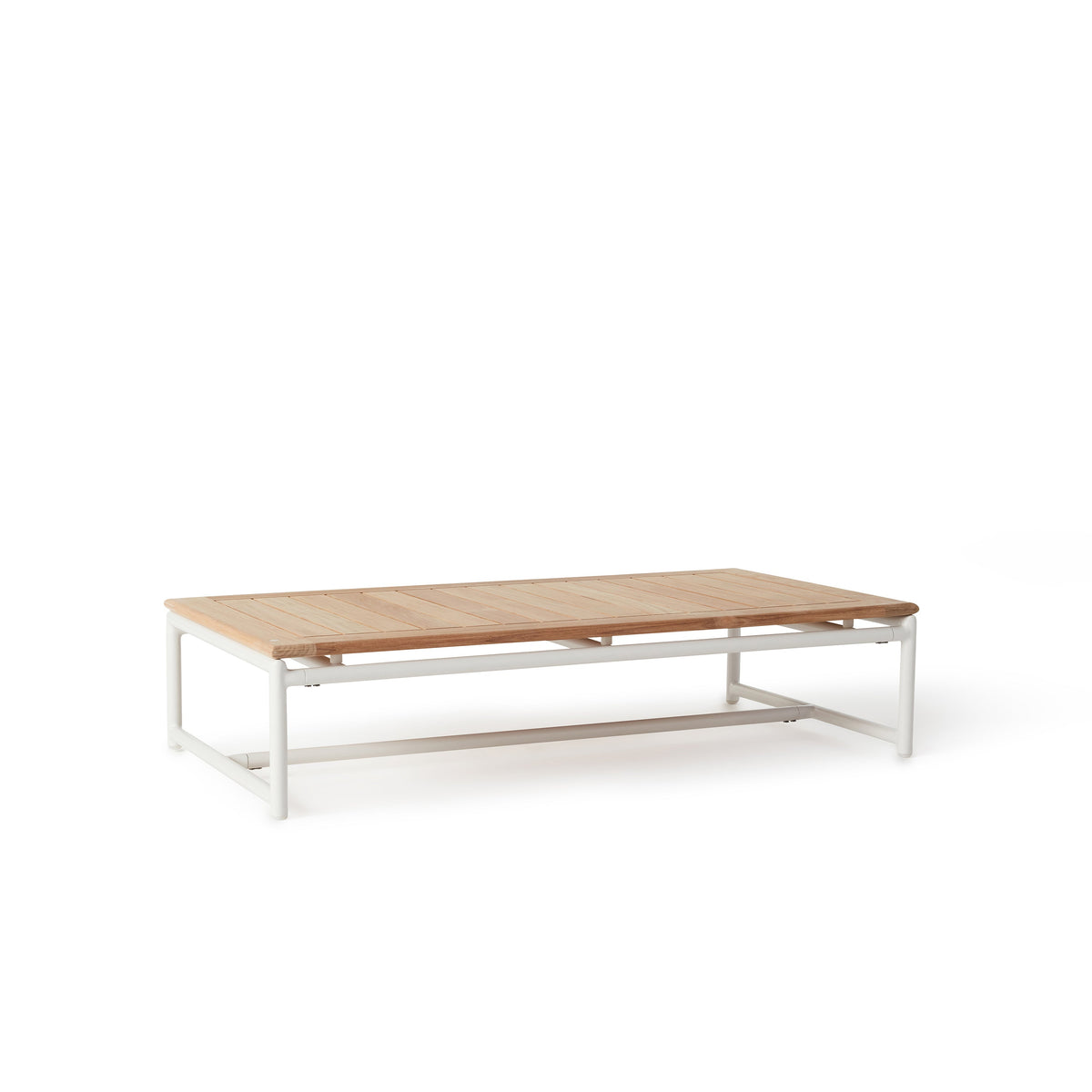Pasadena Coffee Table in White Aluminum