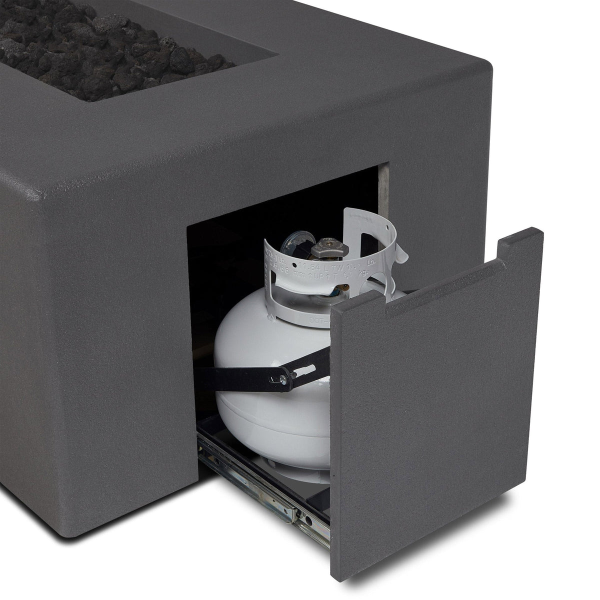Tahoe Square Fire Table - Carbon (Natural Gas)