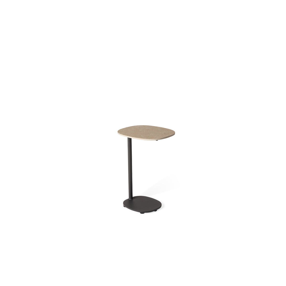 Saratoga Side Table in Charcoal Aluminum