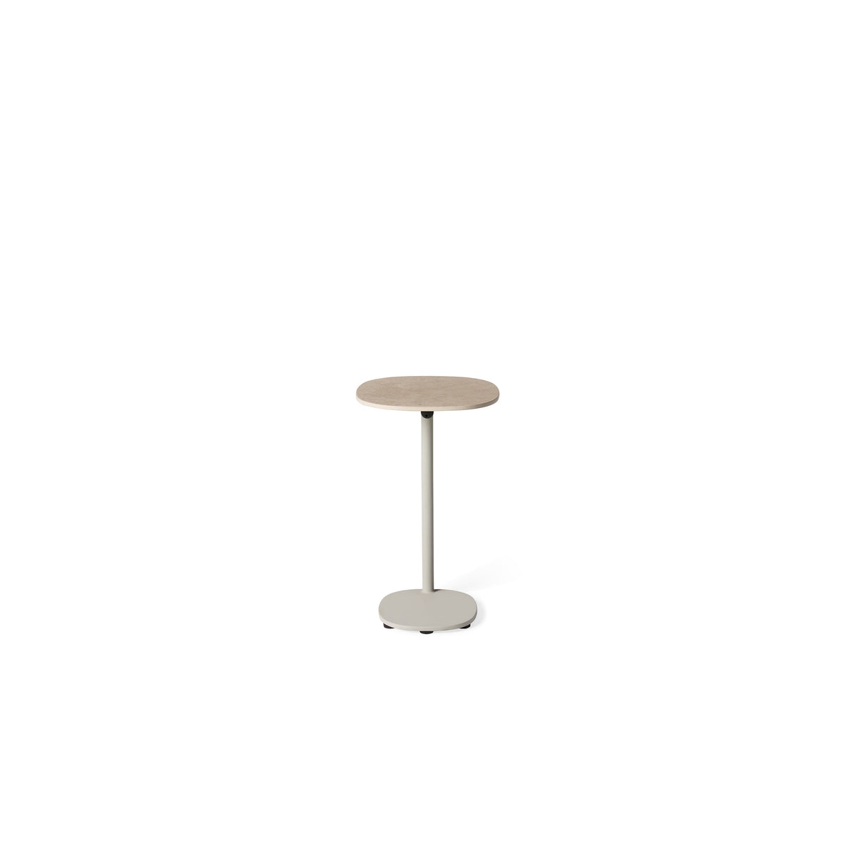 Saratoga Side Table in Dune Aluminum