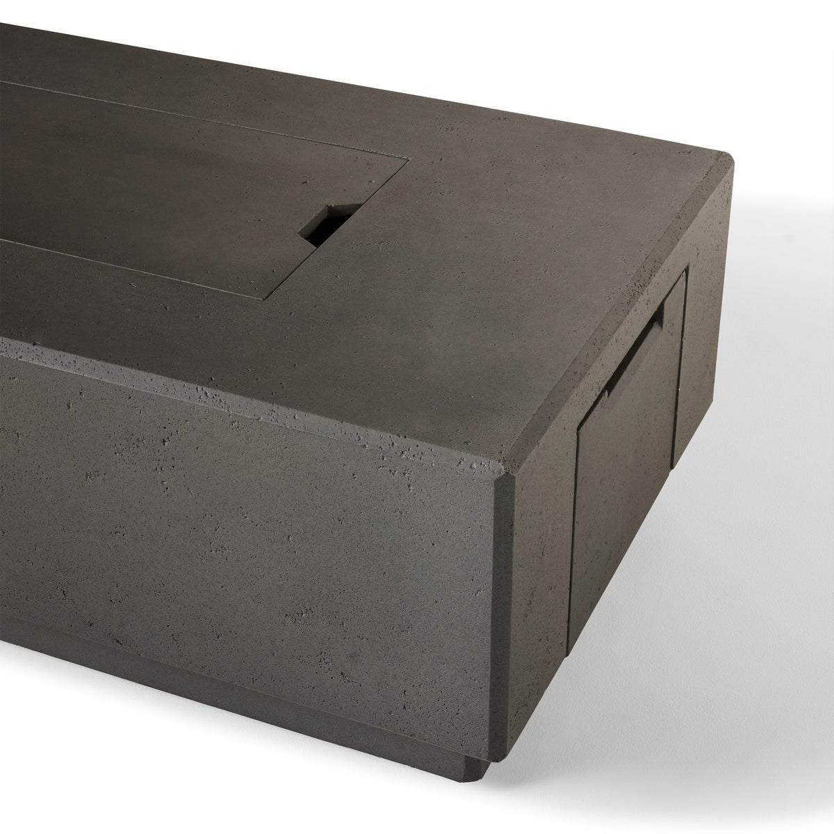 Sequoia Rectangular Fire Table in Smoke (Propane)