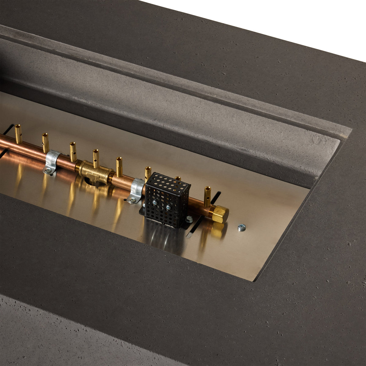 Sequoia Rectangular Fire Table in Smoke (Natural Gas)