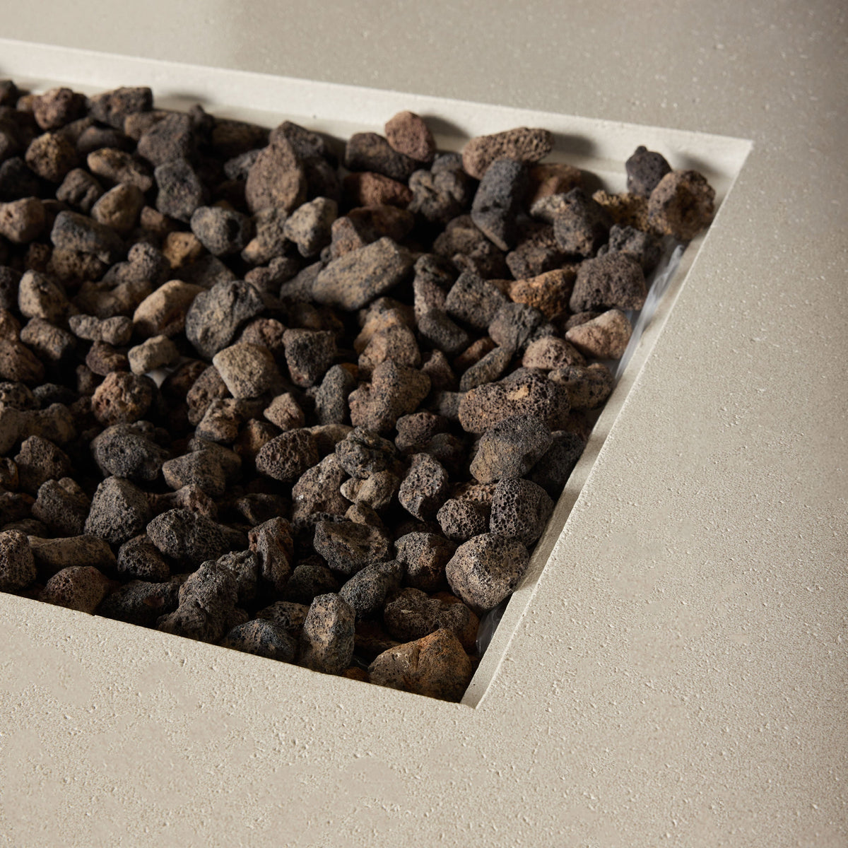 Sequoia Rectangular Fire Table in Fog (Propane)