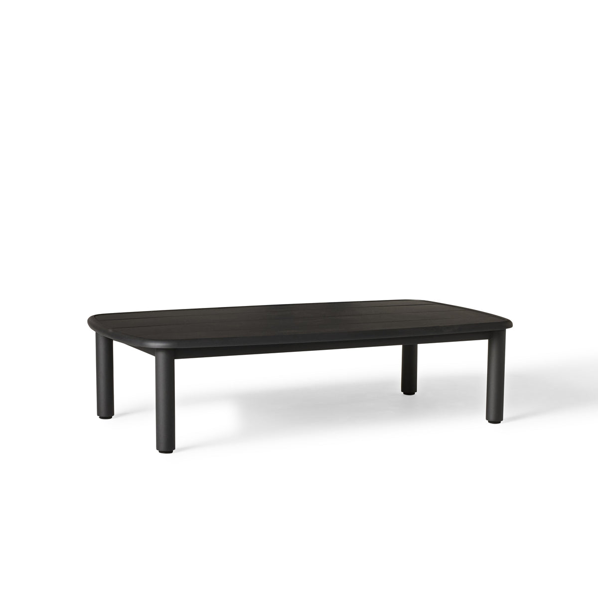 Stinson Coffee Table in Charcoal Aluminum