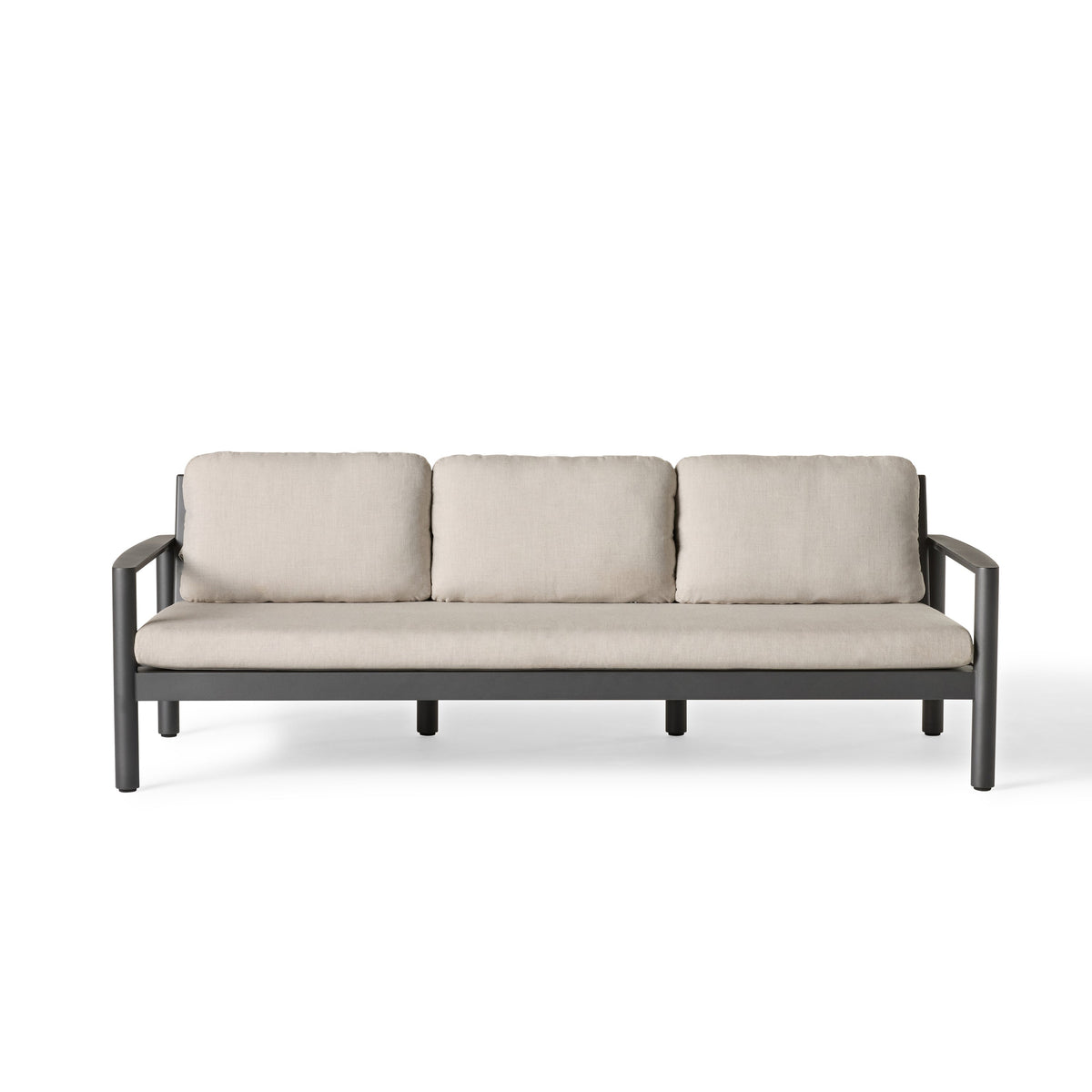 Stinson Sofa in Charcoal Aluminum